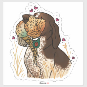 Bracco Italiano Jacht Auto Sticker