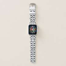 Bande de montre équestre d'Apple de chevaux noirs