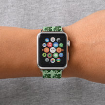 Green Shamrocks 2025 Apple Watch Band