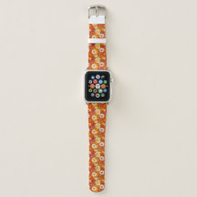 Retro les années 70 Orange Floral