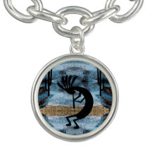 Kokopelli Desert Mosaic Blue