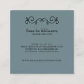 Bracelet bijoux artisanal Carte de visite moderne (Dos)