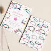 Bracelet d'amitié Invitation de fête d'anniversair