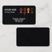 Bracelet de cheveux un Carte de visite latéral (Devant / Derrière)