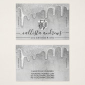 Bracelet de Parties scintillant épais argenté (Devant & derrière)