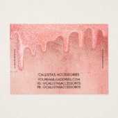 Bracelet de Parties scintillant épais rose Glam Pe (Dos)