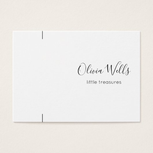 Bracelet de script signature ou carte d'affichage (Devant)