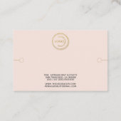 Bracelet Display Blush Gold Logo Carte de visite (Dos)