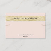 Bracelet Display Blush Gold Logo Carte de visite (Devant)