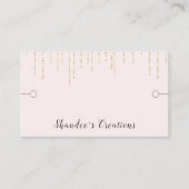 Bracelet Display Blush Gold String Lights Visitekaartje (Voorkant)