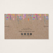 Bracelet Display Kaart ・ Rustic Kraft Wildbloemen (Achterkant)