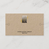Bracelet display met Logo Kraft Visitekaartje (Voorkant)