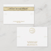 Bracelet Display White Gold Carte de visite (Devant / Derrière)