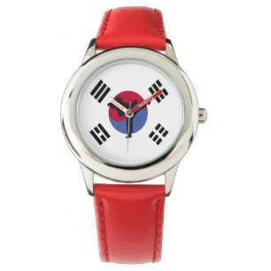 Bracelet en cuir de montre de filles du Taekwondo