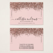 Bracelet en or rose Confetti Parties scintillant (Devant & derrière)