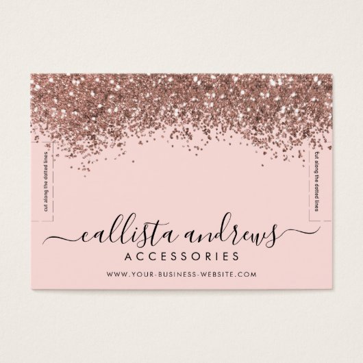 Bracelet en or rose Confetti Parties scintillant (Devant)