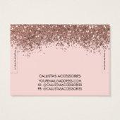 Bracelet en or rose Confetti Parties scintillant (Dos)