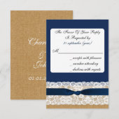 Bracelet et dentelle FAUX avec bleu marine rsvp 3, (Devant / Derrière)