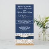 Bracelet FAUX, programmes de mariage rustique long (Debout devant)