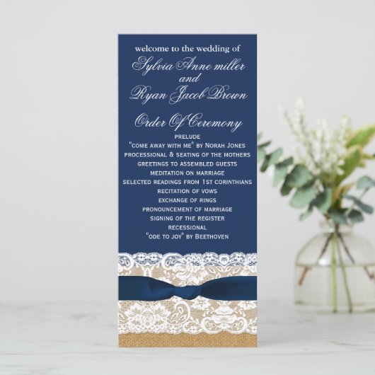 Bracelet FAUX, programmes de mariage rustique long (Debout devant)