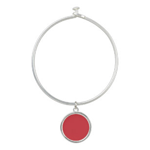 Bracelet Rigide rouge Amaranthe (couleur solide)