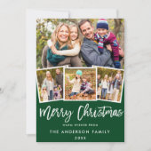 Bracelet Script 4 Photo Green Joyer Carte de Noël  (Devant)