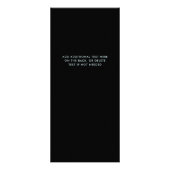 Bracelets d'encre moderne Glam | Menu Tarifs Salon (Dos)