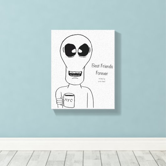 Bracelets muraux en toile Alien (Insitu (Plancher de Bois))