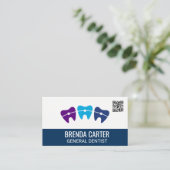 Bracelets sur dents | Carte de visite de code d'an (Debout devant)