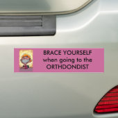 BRACES BUMPERSTICKER (Op auto)