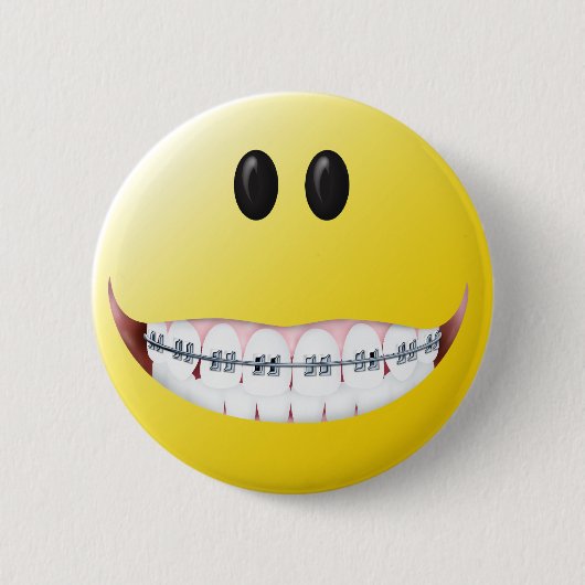 Braces Face Ronde Button 5,7 Cm (Voorkant)