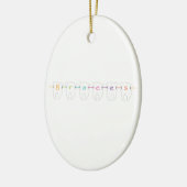 Braces Teeth Keramisch Ornament (Links)
