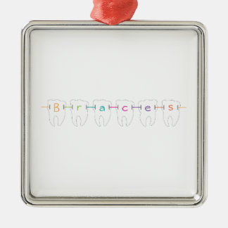 Braces Teeth Metalen Ornament