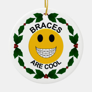 Braces zijn Cool kerstversiering Keramisch Ornament