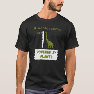 Brachiosaurus 13,1 m Powered By Plants vegan dinos T-shirt