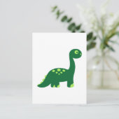 Brachiosaurus dinosaur briefkaart (Staand voorkant)