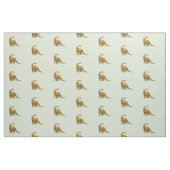 Brachiosaurus Dinosaur Combed Cotton Fabric. Stof (Fat Quarter)