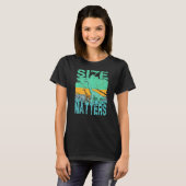 Brachiosaurus Dinosaur Giraffe Elephant Human Diff T-shirt (Voorkant volledig)