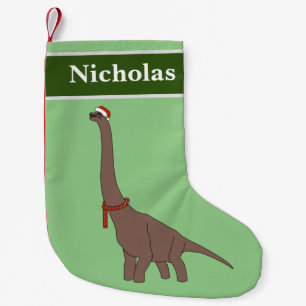 Brachiosaurus Dinosaur Kerst Special - groen Kleine Kerstsok