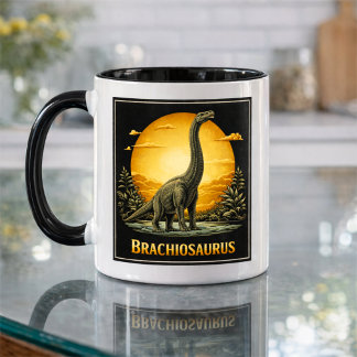 Brachiosaurus Dinosaur Prehistorische Maan Mok
