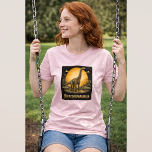 Brachiosaurus Dinosaur Prehistorische Maan T-shirt