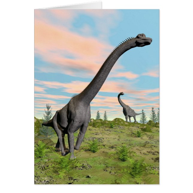 Brachiosaurus dinosaurus - 3D rendering (Voorkant)