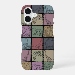 Brachiosaurus Dinosaurus Retro Telefoonhoesje iPhone 16 Hoesje