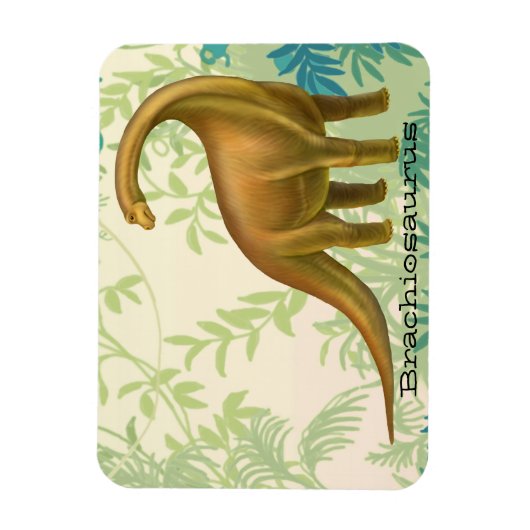 Brachiosaurus préhistorique Magnet de dinosaure (Vertical)