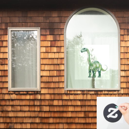 brachiosaurus raamsticker (Huis Raam)