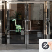 brachiosaurus raamsticker (Kantoordeur)