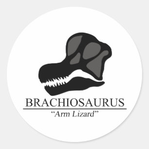 Brachiosaurus Ronde Sticker