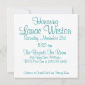 Bracket band in gele bridal kaart (Achterkant)