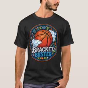 Bracket Buster Basketbal Toernooi Borduurwerk T-shirt