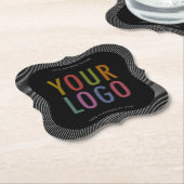 Bracket Custom Paper Onderzetters met Bedrijf Logo (Gekanteld)